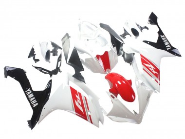 Cheap 2007-2008 Yamaha YZF 1000 R1 Motorcycle Fairing - White Red Black