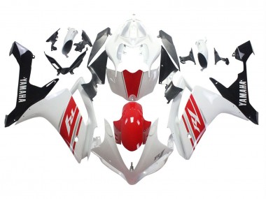 Cheap 2007-2008 Yamaha YZF 1000 R1 Motorcycle Fairing - White Red Black