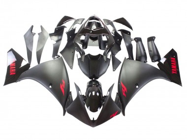 Cheap 2009-2011 Yamaha YZF 1000 R1 Motorcycle Fairing - Matte Black Red Decal