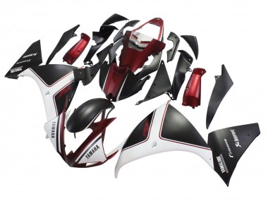 Cheap 2009-2011 Yamaha YZF 1000 R1 Motorcycle Fairings - Red White Matte Black
