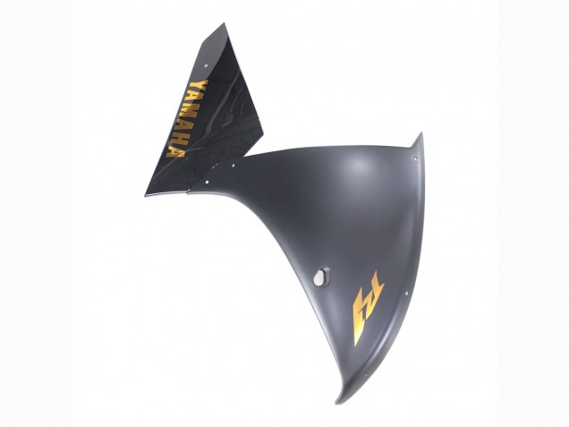 2012-2014 Yamaha YZF 1000 R1 Motorcycle Fairings - Matte Black Gold Decals