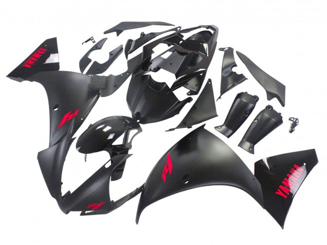 2012-2014 Yamaha YZF 1000 R1 Motorcycle Fairings - Glossy Black Matte Black Red