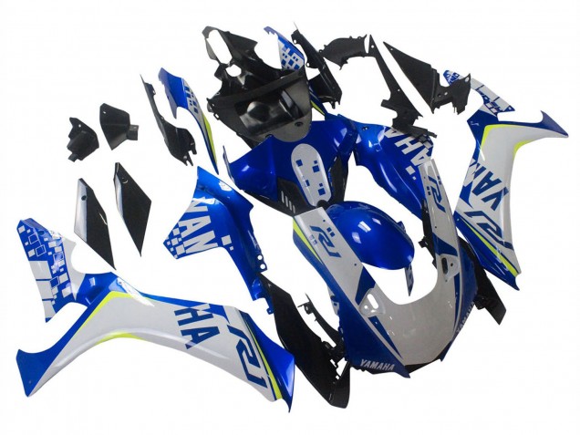 2020-2025 Yamaha YZF 1000 R1 Motorcycle Fairings - White Blue Neon Yellow Glossy Black