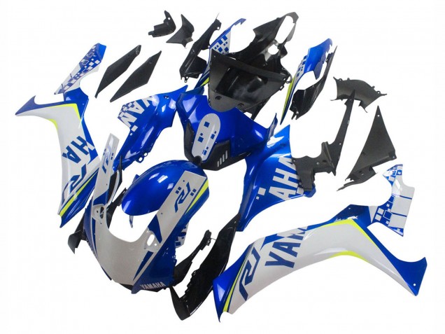 2020-2025 Yamaha YZF 1000 R1 Motorcycle Fairings - White Blue Neon Yellow Glossy Black