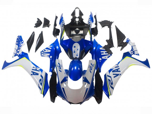 2020-2025 Yamaha YZF 1000 R1 Motorcycle Fairings - White Blue Neon Yellow Glossy Black