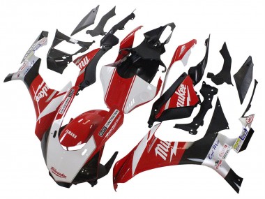 Cheap 2020-2025 Yamaha YZF 1000 R1 Motorcycle Fairings - White Red Black Milwaukee