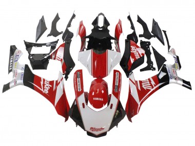 Cheap 2020-2025 Yamaha YZF 1000 R1 Motorcycle Fairings - White Red Black Milwaukee