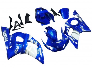 Cheap 1998-2002 Yamaha YZF 600 R6 Motorcycle Fairings - Blue White
