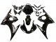 2006-2009 Yamaha YZF R6S Motorcycle Fairings - Glossy Black White Decals