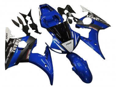 Cheap 2003-2004 Yamaha YZF R6 Motorcycle Fairings - Blue White Glossy Black Yamalube