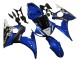 2006-2009 Yamaha YZF R6S Motorcycle Fairings - Blue White Glossy Black Yamalube