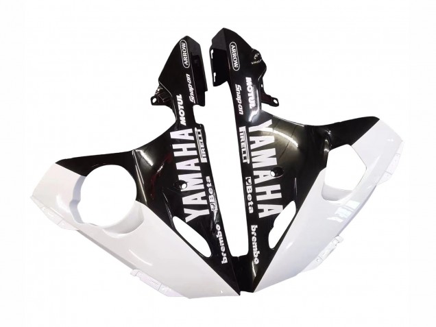 2006-2009 Yamaha YZF R6S Motorcycle Fairings - White Glossy Black
