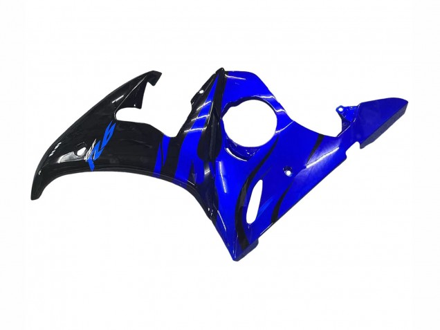 2003-2004 Yamaha YZF R6 Motorcycle Fairing - Blue Glossy Black