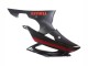 2008-2016 Yamaha YZF 600 R6 Motorcycle Fairings - Glossy Black Matte Black Red Stripe