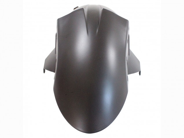 2007-2008 Kawasaki ZX6R Motorcycle Fairings - Matte Black with Yellow Logo Ninja