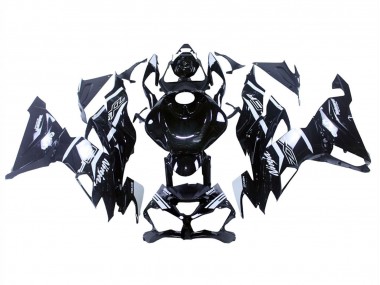 Cheap 2019-2022 Kawasaki ZX6R Motorcycle Fairings - Glossy Black White