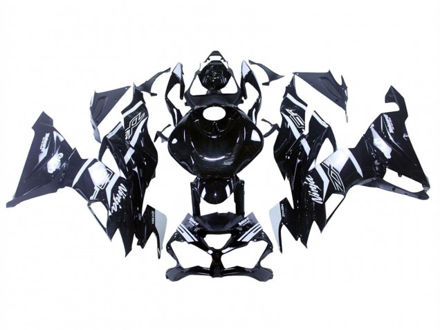 2019-2022 Kawasaki ZX6R Motorcycle Fairings - Glossy Black White