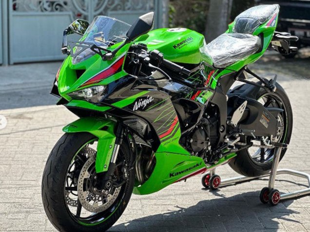 2019-2022 Kawasaki ZX6R Motorcycle Fairings - Green Glossy Black Red