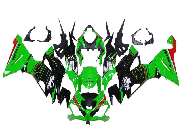 2019-2022 Kawasaki ZX6R Motorcycle Fairings - Green Glossy Black Red