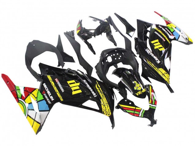 2013-2024 Kawasaki EX300 Motorcycle Fairings - Glossy Black Yellow Red Green Blue White