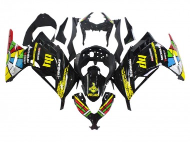 Cheap 2013-2024 Kawasaki EX300 Motorcycle Fairings - Glossy Black Yellow Red Green Blue White