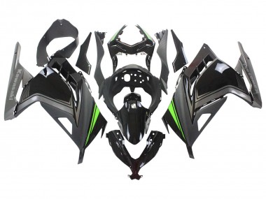 Cheap 2013-2024 Kawasaki EX300 Motorcycle Fairings - Glossy Black Matte Black Green