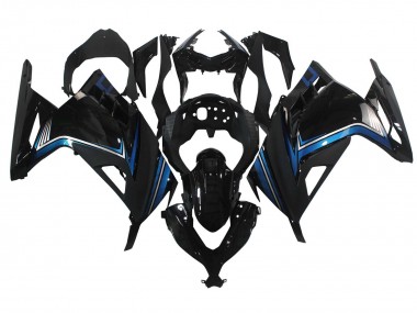 Cheap 2013-2024 Kawasaki EX300 Motorcycle Fairings - Glossy Black Blue