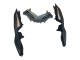 2013-2024 Kawasaki EX300 Motorcycle Fairings - Matte Black White Elf Snow