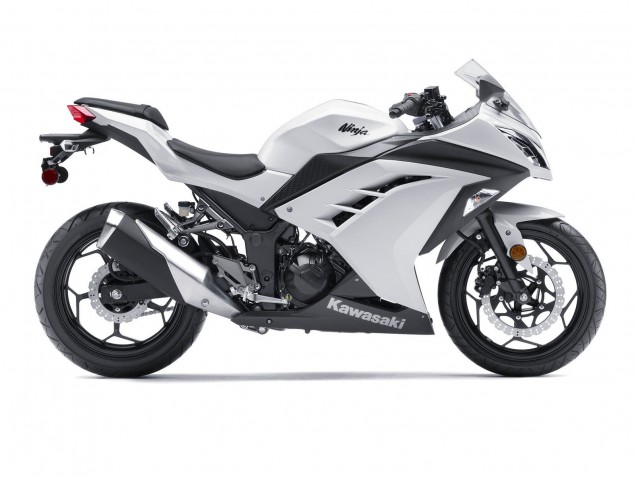 2013-2024 Kawasaki EX300 Motorcycle Fairings - White Black