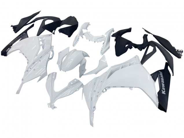 2013-2024 Kawasaki EX300 Motorcycle Fairings - White Black