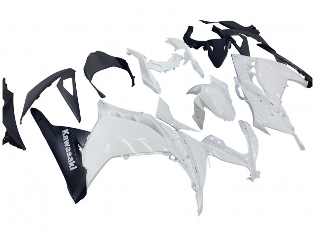 2013-2024 Kawasaki EX300 Motorcycle Fairings - White Black