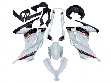 Cheap 2013-2024 Kawasaki EX300 Motorcycle Fairings - White Red Black