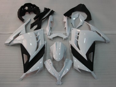 Cheap 2013-2024 Kawasaki EX300 Motorcycle Fairings - Glossy White Black