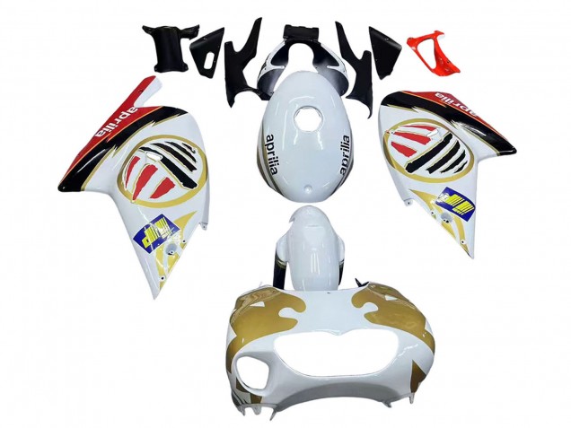2000-2005 Aprilia RS125 Motorcycle Fairings - White Yellow Red
