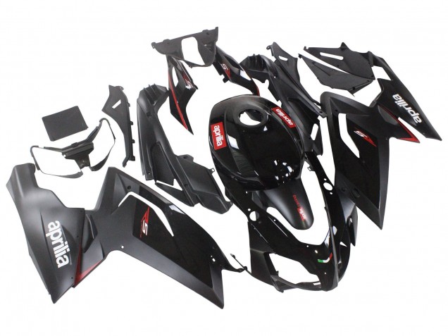 2006-2011 Aprilia RS125 Motorcycle Fairings - Glossy Black Red White Decal