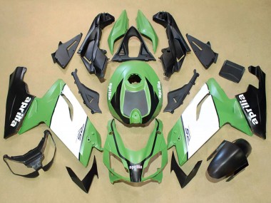 Cheap 2006-2011 Aprilia RS125 Motorcycle Fairings - Green White Black