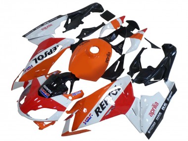 Cheap 2006-2011 Aprilia RS125 Motorcycle Fairings - White Orange Red Repsol