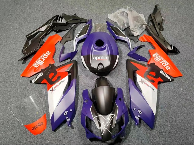 2006-2011 Aprilia RS125 Motorcycle Fairings - Dark Purple Red Black White