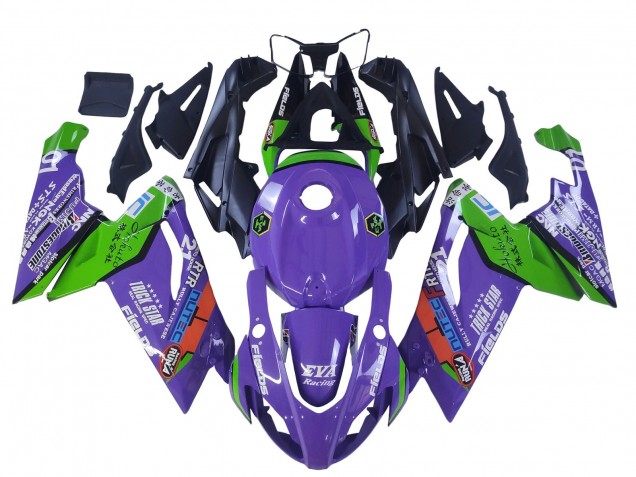 2006-2011 Aprilia RS125 Motorcycle Fairings - Purple Green Red
