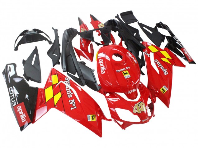 2006-2011 Aprilia RS125 Motorcycle Fairings - Red White Yellow Black