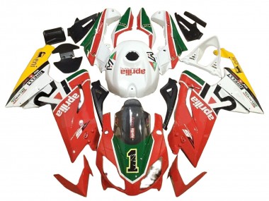 Cheap 2006-2011 Aprilia RS125 Motorcycle Fairings - White Red Green