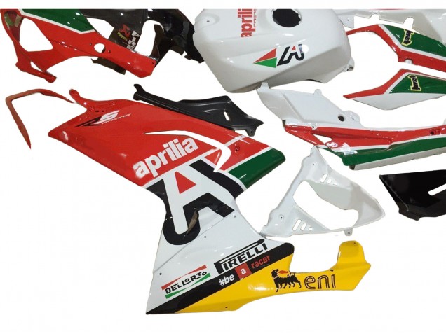 2006-2011 Aprilia RS125 Motorcycle Fairings - White Red Green