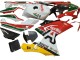 2006-2011 Aprilia RS125 Motorcycle Fairings - White Red Green