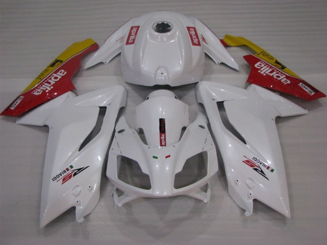 2006-2011 Aprilia RS125 Motorcycle Fairings - White Red Yellow