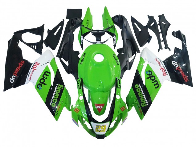 2006-2011 Aprilia RS125 Motorcycle Fairing - Green White Black
