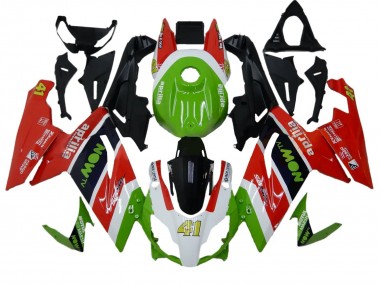 Cheap 2006-2011 Aprilia RS125 Motorcycle Fairings - Green White Red Black