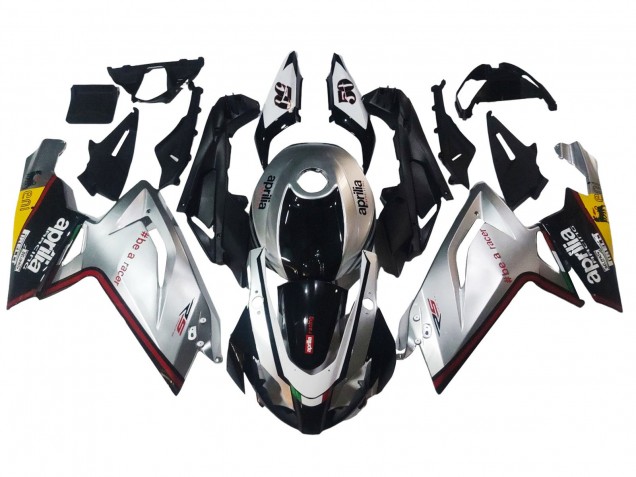 2006-2011 Aprilia RS125 Motorcycle Fairings - Silver Black