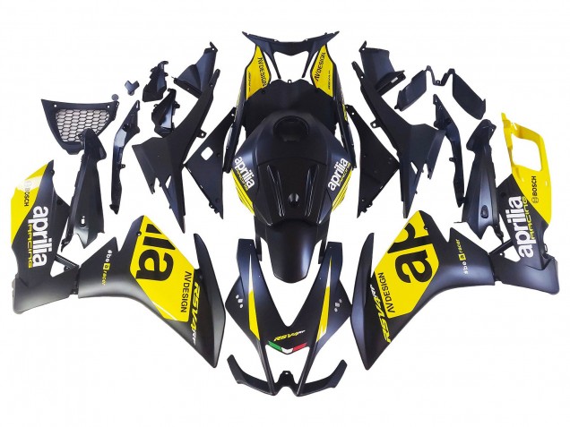 2012-2018 Aprilia RS4 50 125 Motorcycle Fairings - Yellow Matte Black