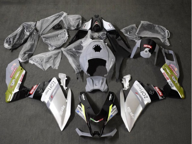 2012-2018 Aprilia RS4 50 125 Motorcycle Fairings - White Silver Grey Black