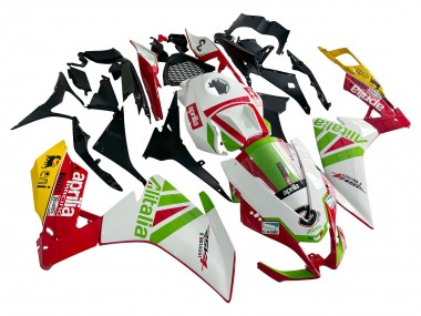 Cheap 2012-2018 Aprilia RS4 50 125 Motorcycle Fairing - White Red Green Yellow Alitalia